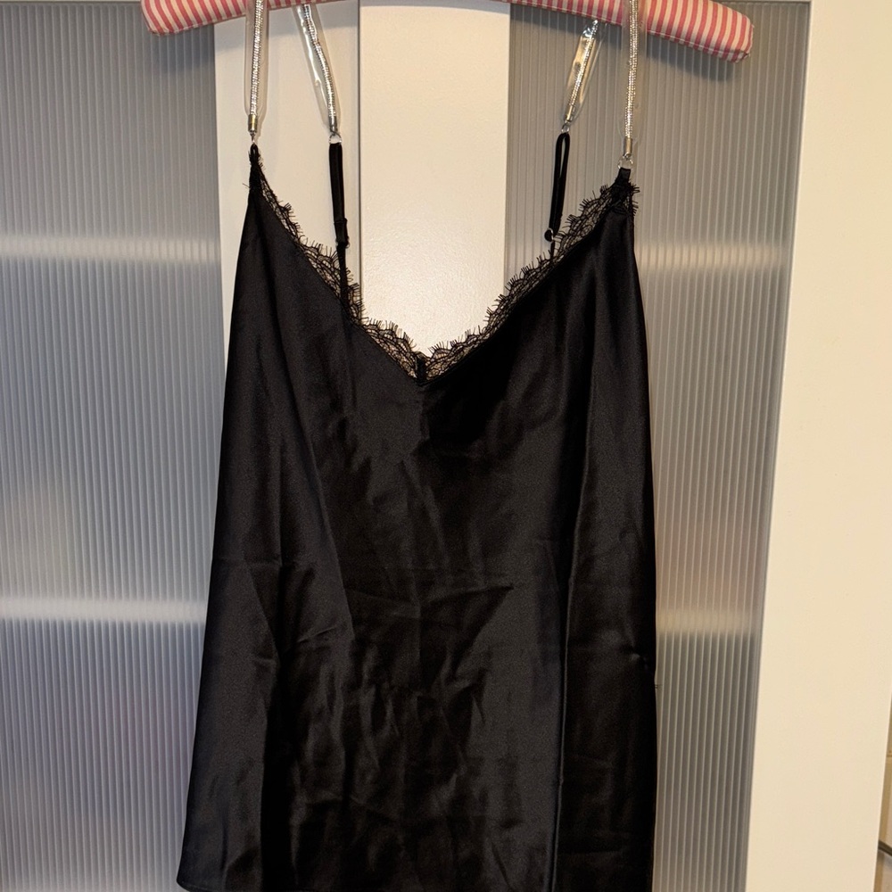 Victoria's Secret Midnight Set with rhinestone straps